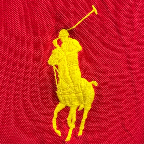 Polo Ralph Lauren Custom Fit Multi Color Big Pony Short Sleeve Polo Shirt XL - Picture 4 of 5